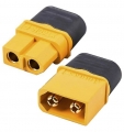 Разъем пара XT60H-M + XT60H-F с кожухом Разъем пара XT60H-M + XT60H-F с кожухом